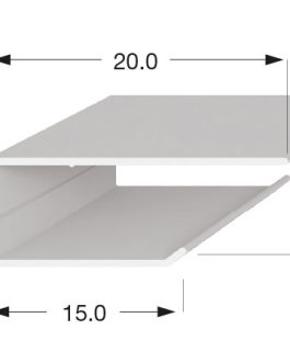 Perfil J para Machimbre de PVC 8mm